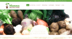 Desktop Screenshot of mannaorganicstore.ie